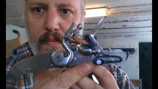 Swivel breech rifle scratch build pt 18 making the first frizzen spring [upl. by Candis36]