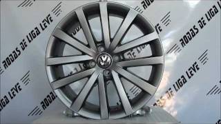 RODA VW GOL POWER G5  AROS 13 14 15 E 17  4 FUROS [upl. by Siraj]