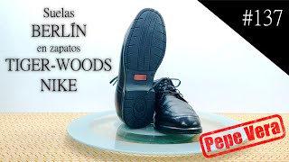 137 Resolado de zapatos TigerWoods de Nike con suela Berlín [upl. by Ttoile]