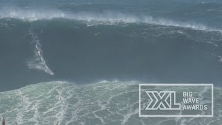 Kealii Mamala at Nazaré  2015 Billabong Ride of the Year Entry  XXL Big Wave Awards [upl. by Port]