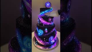 GalaxyThemed Cake  Edible Cosmic Perfection 🌌✨ [upl. by Aseek574]