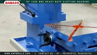 10quot amp 12quot  250mm 300mm Heavy Duty Internal External Keyway Slotting Machine Rajkot Gujarat INDIA [upl. by Aynik715]