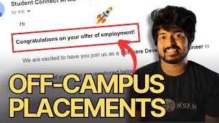 OFFCAMPUS Placement Tips NO ONE will tell you 🚀 Recession Proof 💯 [upl. by Armanda]