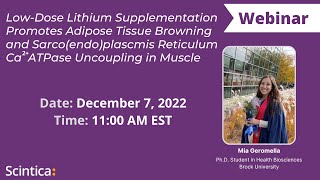 LowDose Lithium Supplementation Promotes Adipose Tissue Browning and Uncoupling in Muscle in Mice [upl. by Bonina]