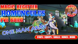 Ragnarok M Eternal Love  Magic Begetter Homunculus PVE Build Guide [upl. by Innavoij]