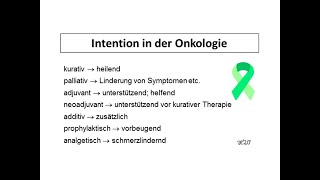 Intention in der Onkologie  Strahlentherapie Prof Hilke Vorwerk [upl. by Honoria367]