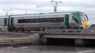 Irish Rail 22000 Class Intercity Train  Crescent Quay Wexford [upl. by Zurciram]