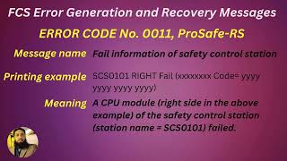 FCS Error Generation and Recovery Messages Error 0011 [upl. by Kamat]