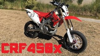 Honda CRF450x Supermoto Walkaround [upl. by Eenolem61]