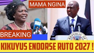 BIG ANNOUNCEMENT  Uhuru Raila VERY ANGRY As Kikuyus ENDORSE Ruto 2027 UNCONDITIONALLY [upl. by Coraline]