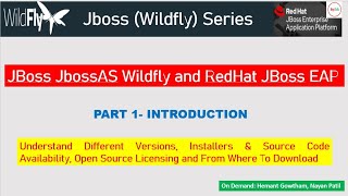 JBOSS Application Server  JBoss JbossAS Wildfly and RedHat JBoss EAP PART  1 [upl. by Nrojb]