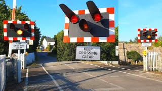 Soham Tiled House Farm Level Crossing Cambridgeshire [upl. by Ot17]