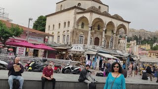 Most Famous Square in Athens Monastiraki Square in heart of Athens [upl. by Elicul]