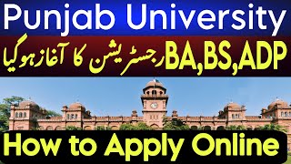 How to apply for BA BSc ADP registration in Punjab University 2025 Annual Examination [upl. by Par]