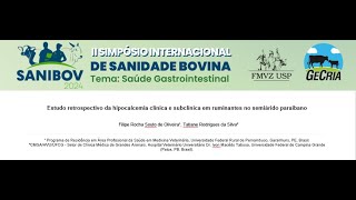 Estudo retrospectivo da hipocalcemia clínica e subclínica em ruminantes no semiárido paraibano [upl. by Sherwood]