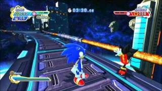 Sonic Generations PS3 Shadow Have you lost your mind vs Shadow Glitch [upl. by Tekcirk]