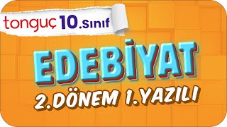 10Sınıf Edebiyat 2Dönem 1Yazılıya Hazırlık 📑 2024 [upl. by Aneerol]