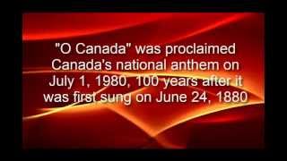 O Canada  National Anthem with lyrics in English and French [upl. by Ijar70]