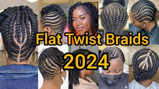 Latest Flat Twist Braids  Twist Hairstyles for Black Women  Passion Twist Braids  Braided Hairs [upl. by Aiouqahs]