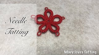 Needle Tatting Tutorial [upl. by Anera850]