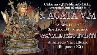 CATANIA  SantAGATA VM 2024  VACCALLUZZO EVENTS Night Show [upl. by Raine443]