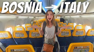 12 HOUR TRAVEL DAY TO TUSCANY ITALY Banja Luka to Arezzo [upl. by Nesilla]