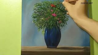 Mastering Flower Vase Drawing StepbyStep Guide for Beginners and Artists رسم painting art [upl. by Rediah]