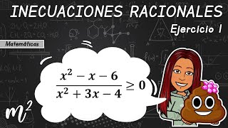 ❇️INECUACIONES RACIONALES❇️ EJERCICIO 1 [upl. by Tenneb343]