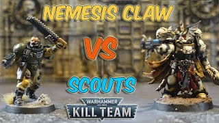 Nemesis Claw VS Scouts Kill Team 2024 Battle Report [upl. by Solhcin]