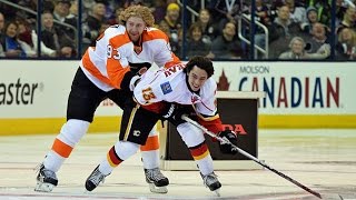 Gaudreau helps Voracek in Breakaway Challenge [upl. by Emarie]