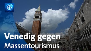 Kampf gegen den Massentourismus in Venedig [upl. by Kreit]