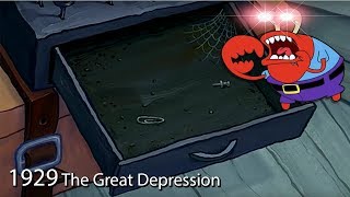 events since 1900 portrayed by spongebob [upl. by Ahterahs]