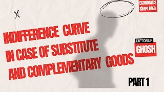 Indifference Curve in case of Perfect Substitute and Complementary Goods [upl. by Hsenid]