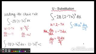 U Substitution [upl. by Leahcimnoj]