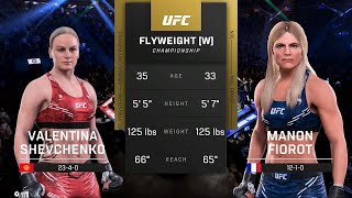 Valentina Shevchenko vs Manon Fiorot Full Fight  UFC 5 Fight Night [upl. by Bixler248]