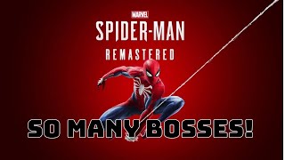 Spiderman Remastered A bunch of boss battles [upl. by Limemann524]