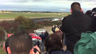 Antonov An225 flypast and landing at Doncaster Sheffield Robin Hood Airport [upl. by Dorison]