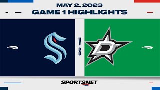 NHL Game 1 Highlights  Kraken vs Stars  May 2 2023 [upl. by Fredra]