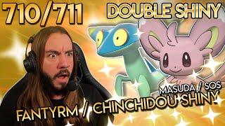 ENCORE UN DOUBLE SHINY  FANTYRM  CHINCHIDOU SHINY  LIVE REACTION  Pokemon USUL  SWSH [upl. by Deonne160]