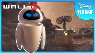 WALLE Meets EVE 🚀  WALLE  Disney Kids [upl. by Enixam]