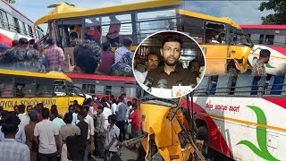 Raichur School Bus Accident  FM EXPRESS BIJAPUR NEWS 05092024 [upl. by Surovy]