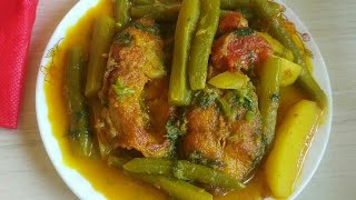 ডাটা আলু দিয়ে রুই মাছের ঝোল রান্না রেসিপি। Data Aloo diye Rui Machher jhol Recipe। Bengali Style [upl. by Thirza]