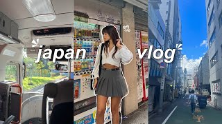 TRAVEL VLOG ₊⋆ ☁︎  flying to japan airplane vlog amp my first day in tokyo [upl. by Eanej838]