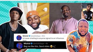 Wizkid Drag Davido Call Don Jazzy An Influencer amp Ladipoe [upl. by Arly]