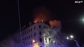 Menschen schreien um Hilfe Dramatischer Wohnhausbrand LeipzigSellerhausen 2930032018 [upl. by Neerihs]