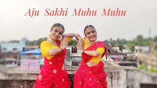 Aju Sokhi Muhu Muhu Dance Video By Priyanjali amp Ridipta  Aju Sokhi Muhu Muhu Song [upl. by Annis]