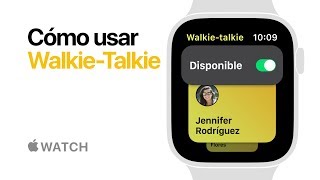 Apple Watch Series 4 — Cómo usar WalkieTalkie — Apple [upl. by Nyrat]