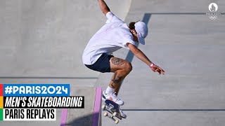 Mens Park Skateboarding full final 🛹  Paris Replays [upl. by Ecinnej]