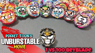 UNBURSTABLE  beyblade movie by pocket toon [upl. by Quintie]