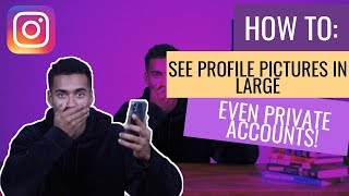 How To View Instagram profile picture full size  View instagram private account picture 2019 [upl. by Ahsim342]